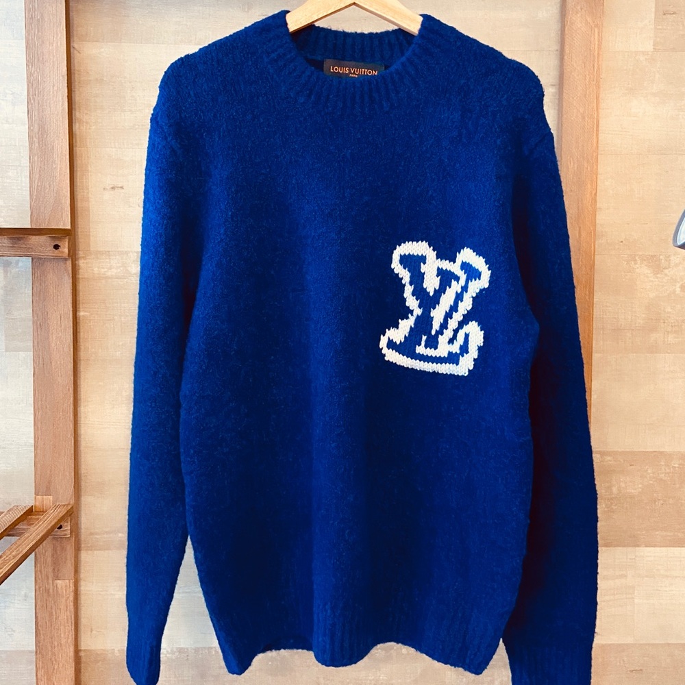 Louis Vuitton INTARSIA CREWNECK SWEATER SZ M, L